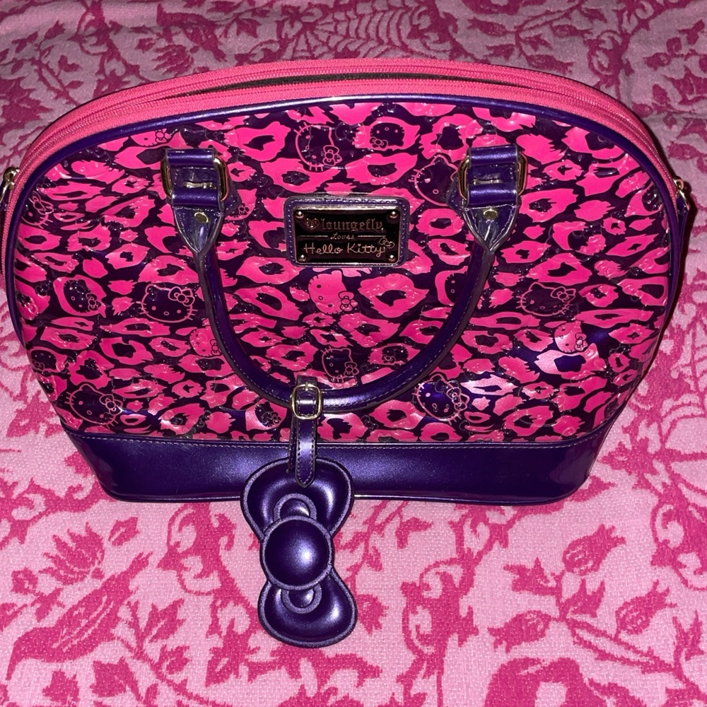 Loungefly Hello Kitty Pink and Purple Satchel